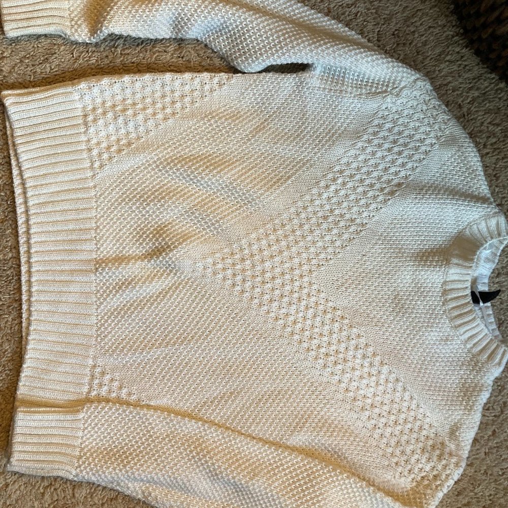 White H&M Divided Sweater
